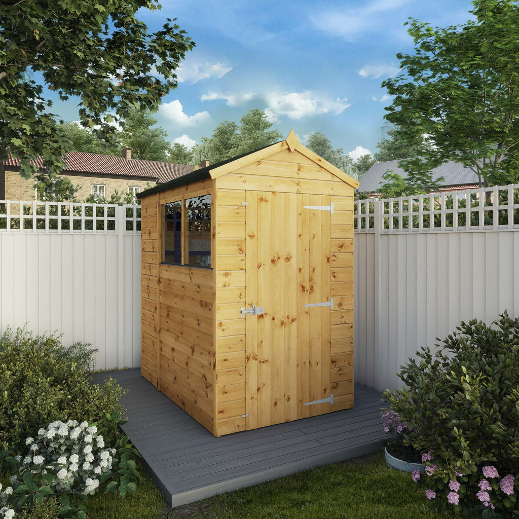 Mercia 6x4 Modular Shiplap Apex Wooden Shed