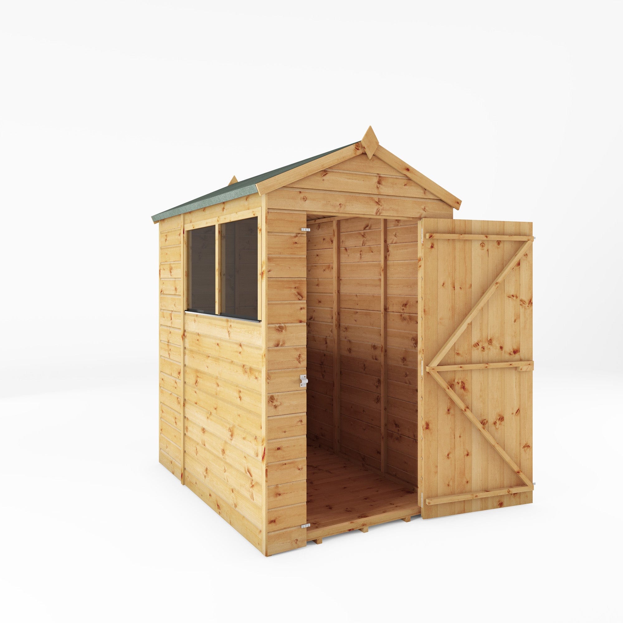 Mercia 6x4 Modular Shiplap Apex Wooden Shed