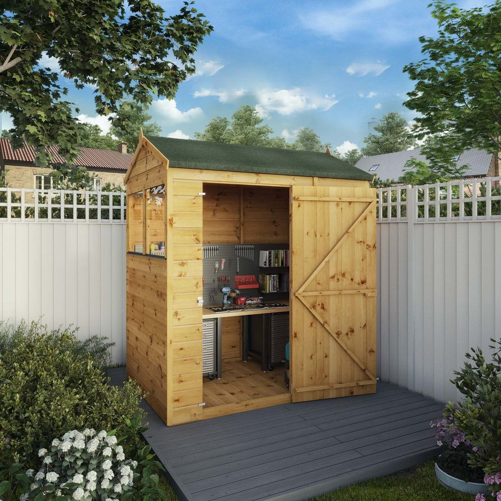 Mercia 6x4 Modular Shiplap Apex Wooden Shed