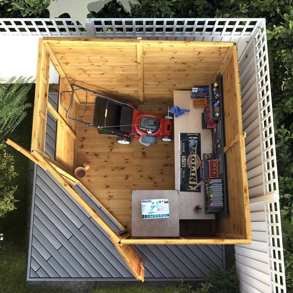 Mercia 7x7 Shiplap Corner Wooden Shed