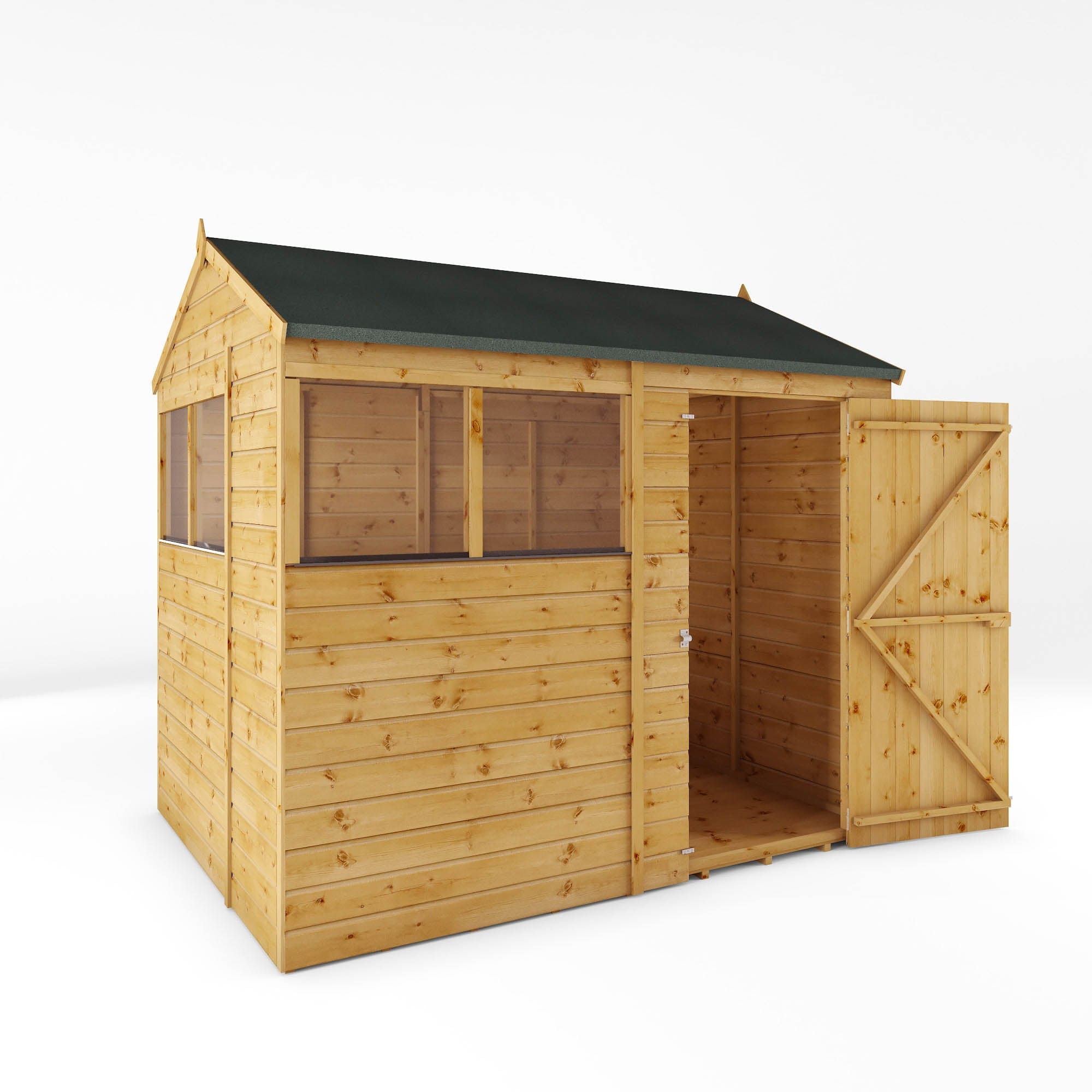 Mercia 8 x 6 Modular Shiplap Apex Shed
