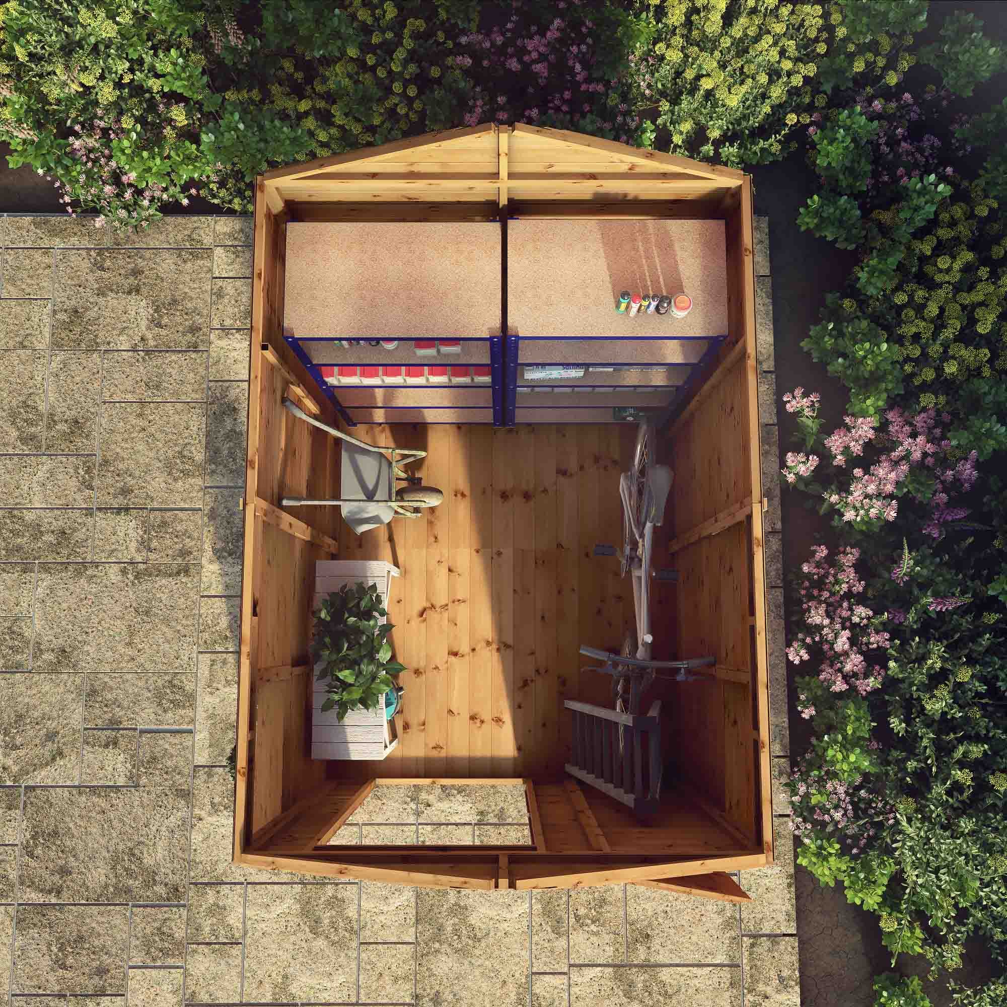 Mercia 8x6 Modular Shiplap Apex - Windowless