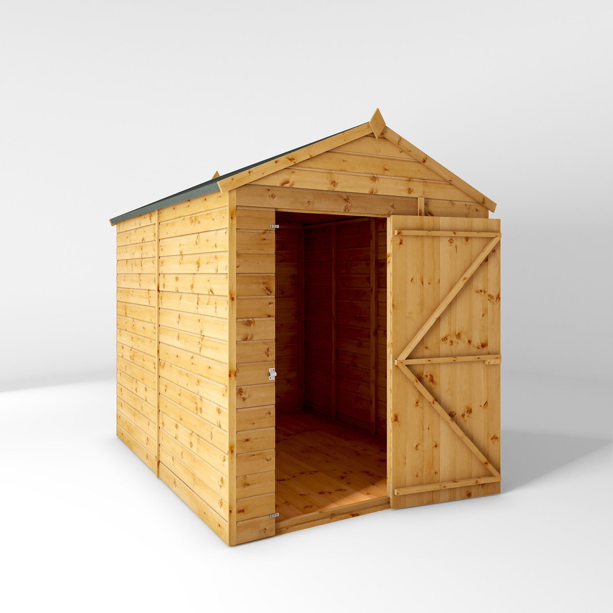 Mercia 8x6 Modular Shiplap Apex - Windowless