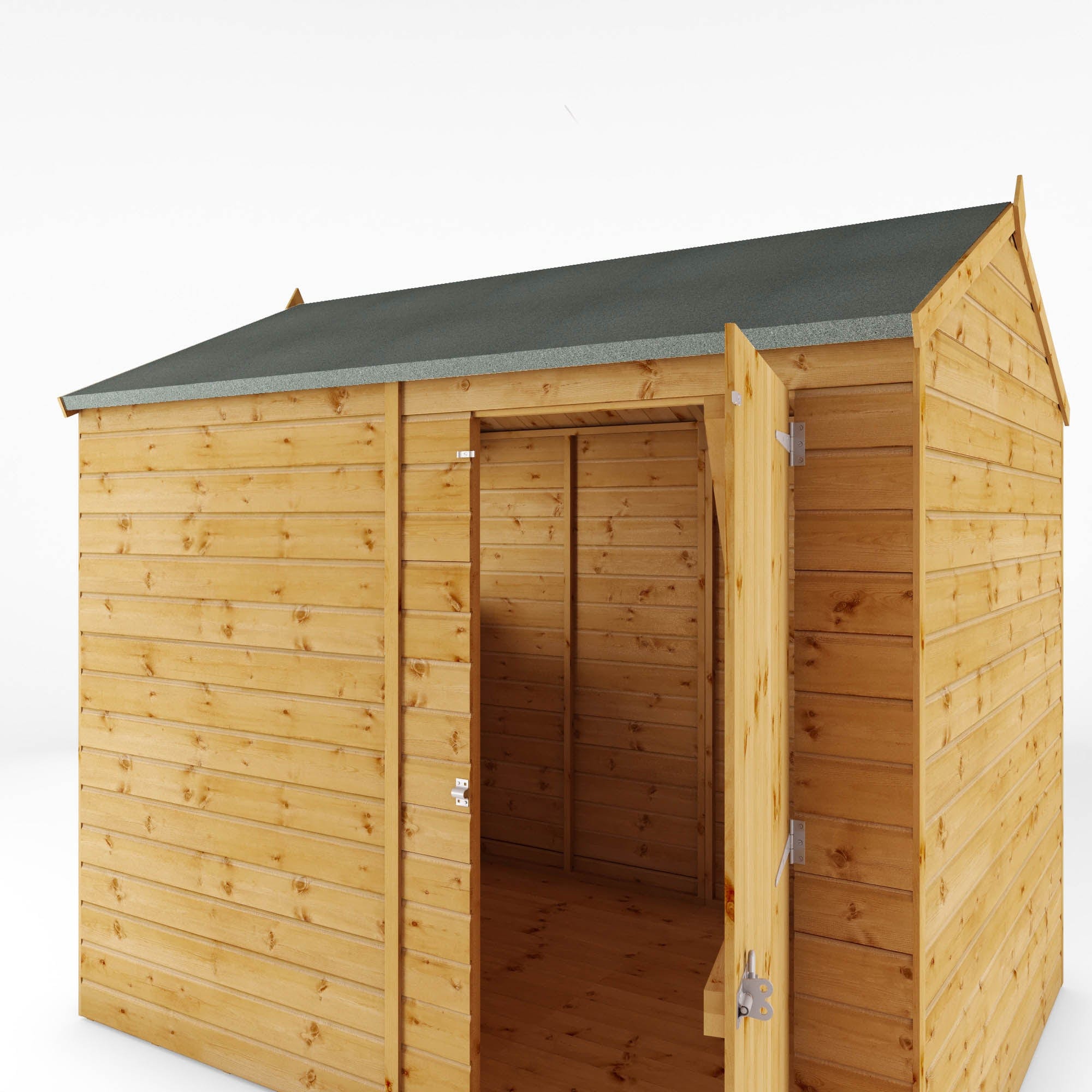 Mercia 8x6 Modular Shiplap Apex - Windowless