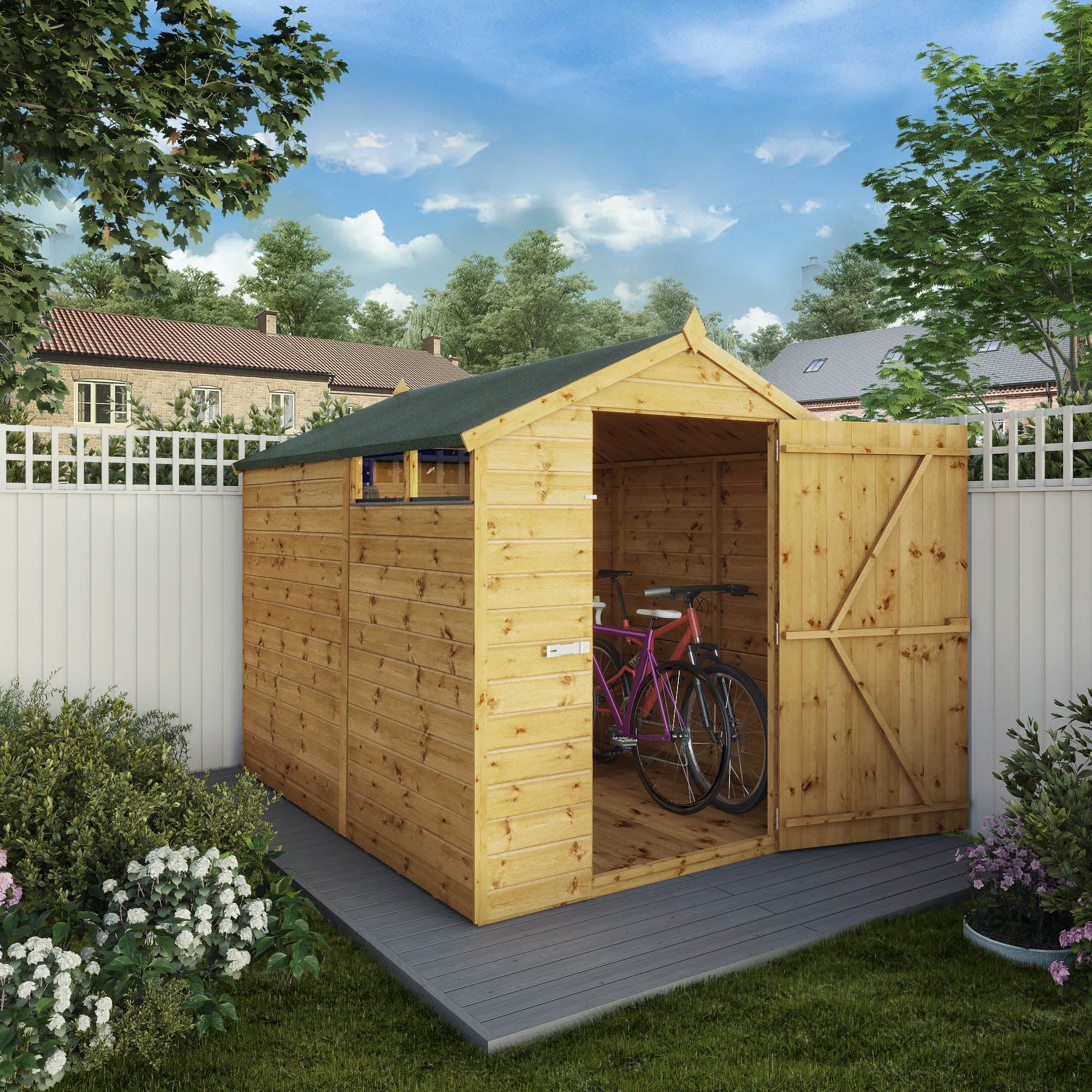 Mercia 8x6 Security Shiplap Apex Shed