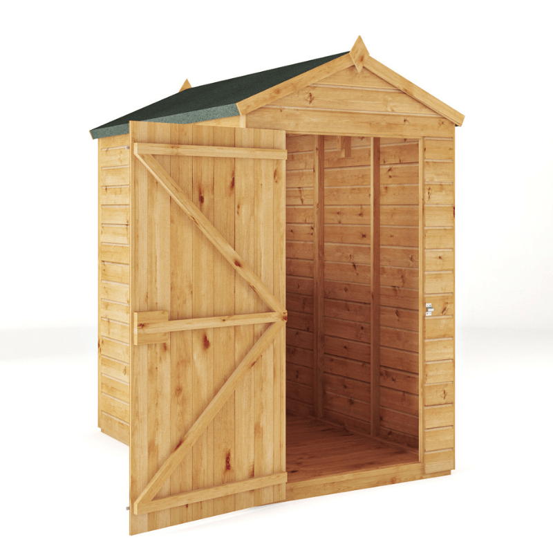 Mercia The Woodsman 6x4 Shiplap Apex Wooden Shed