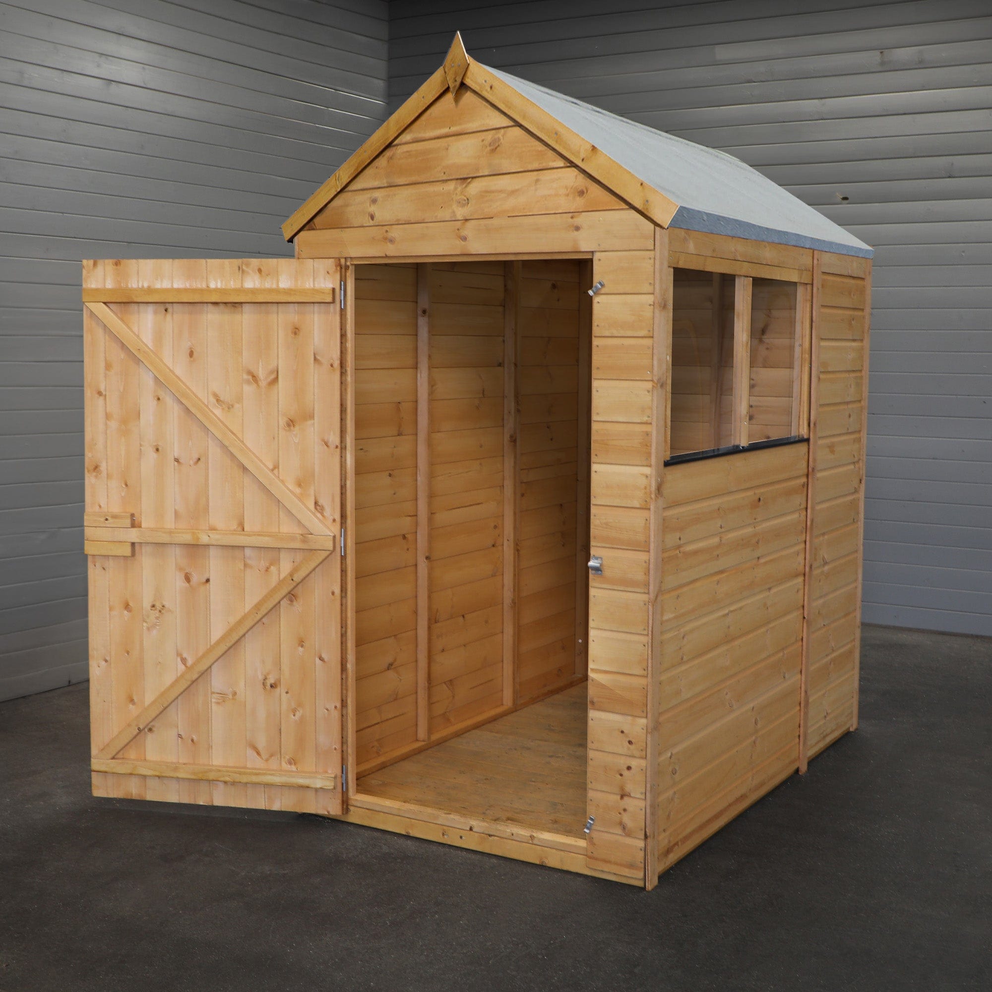 Mercia The Woodsman 6x4 Shiplap Apex Wooden Shed
