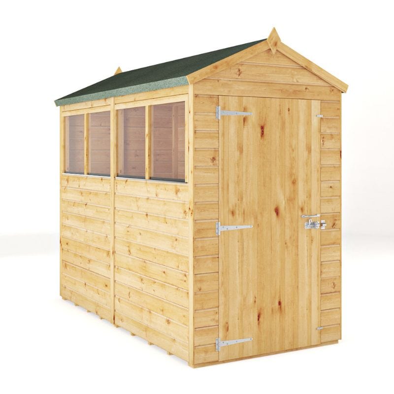 Mercia The Woodsman 8x4 Shiplap Apex Wooden Shed