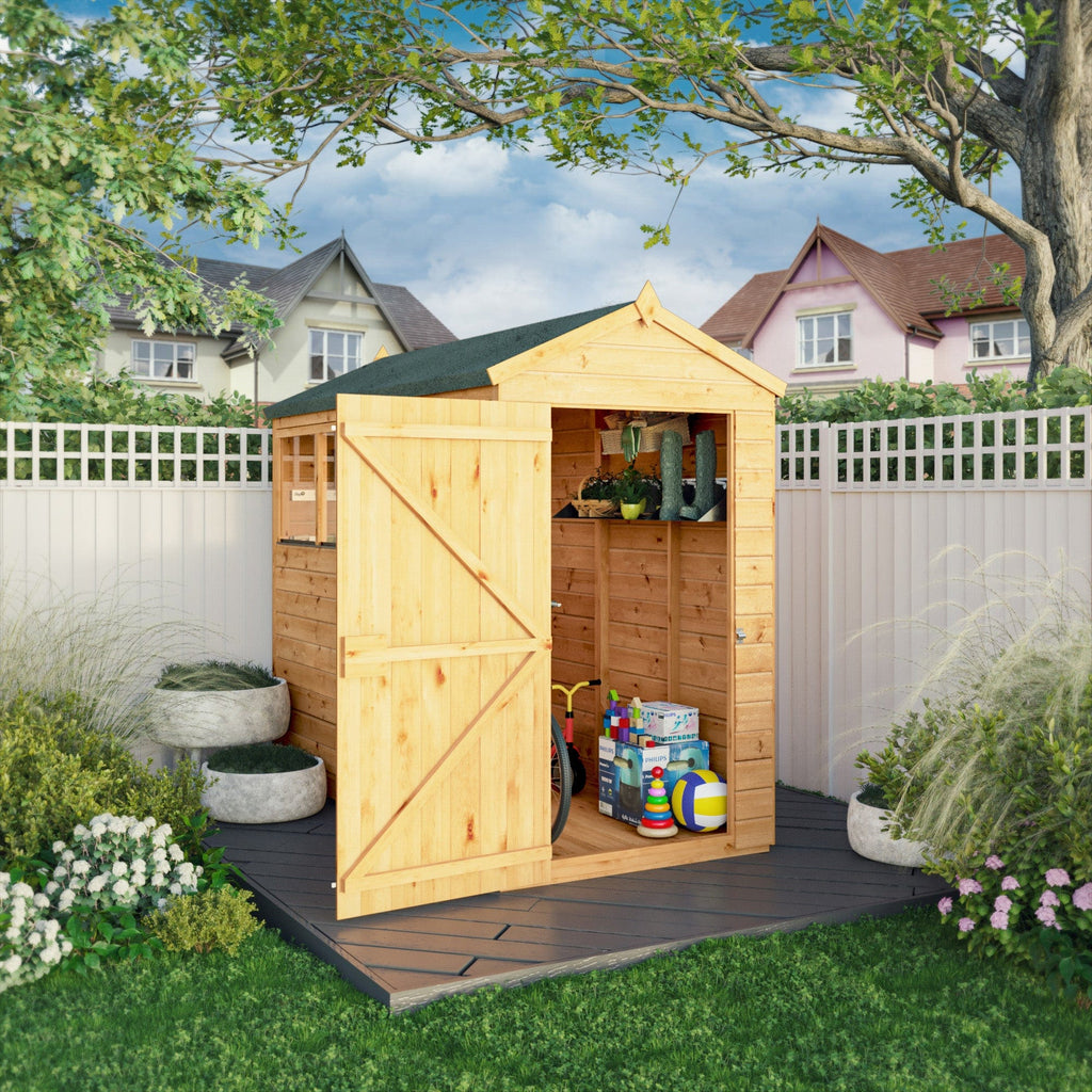 Mercia The Woodsman 8x4 Shiplap Apex Wooden Shed