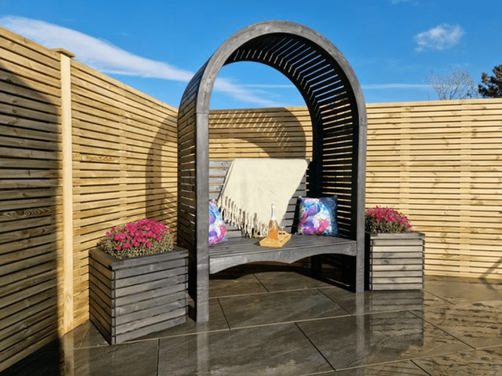Shire 2 Seater Contemporary Black Arbour