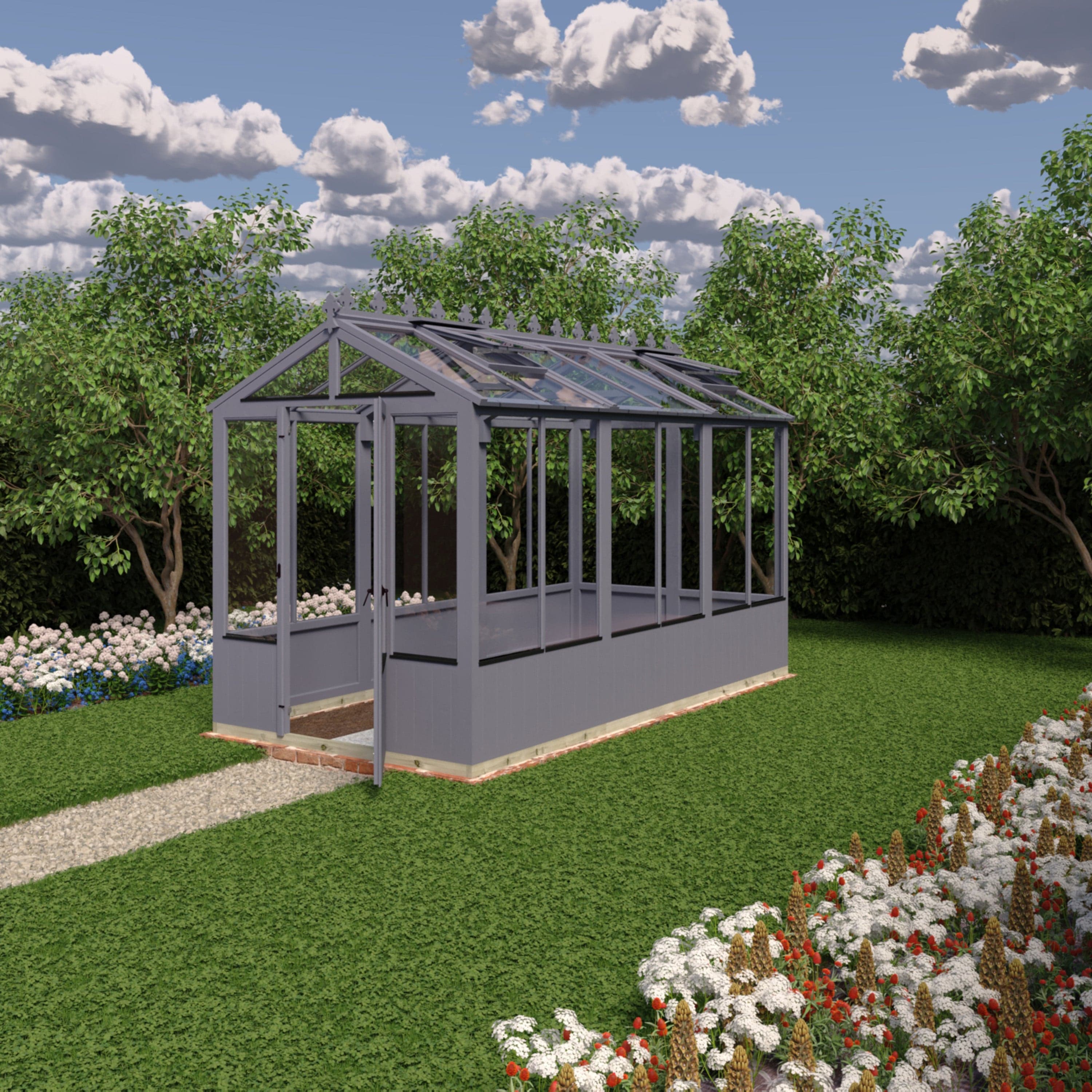 Shire Holkham 6 x 12 Wooden Greenhouse