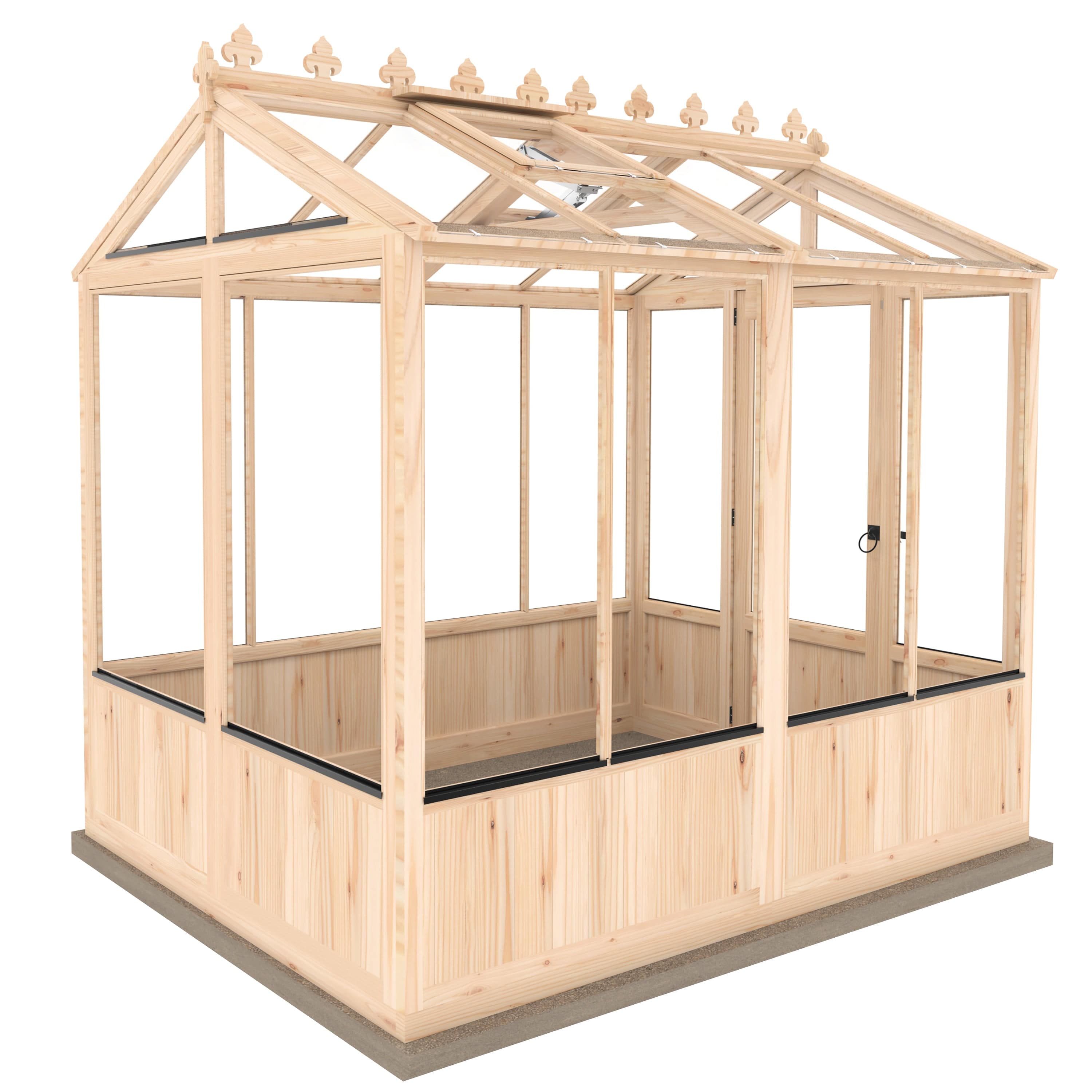 Shire Holkham 6 x 8 Wooden Greenhouse