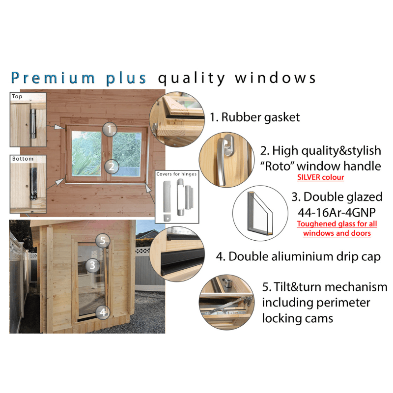 Shire Nuuk 16 x 13 44mm Log Cabin