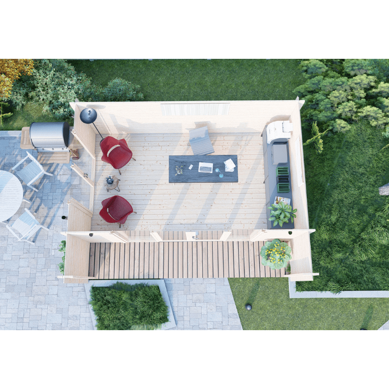 Shire Nuuk 16 x 13 44mm Log Cabin