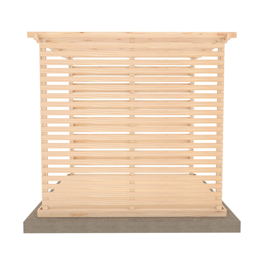 Shire 8 x 8 Ivy Pergola Kit with Decking & Sides