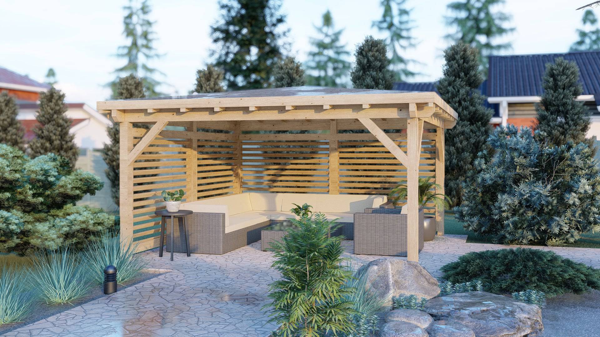 Shire Uma 4x4m Wooden Pergola