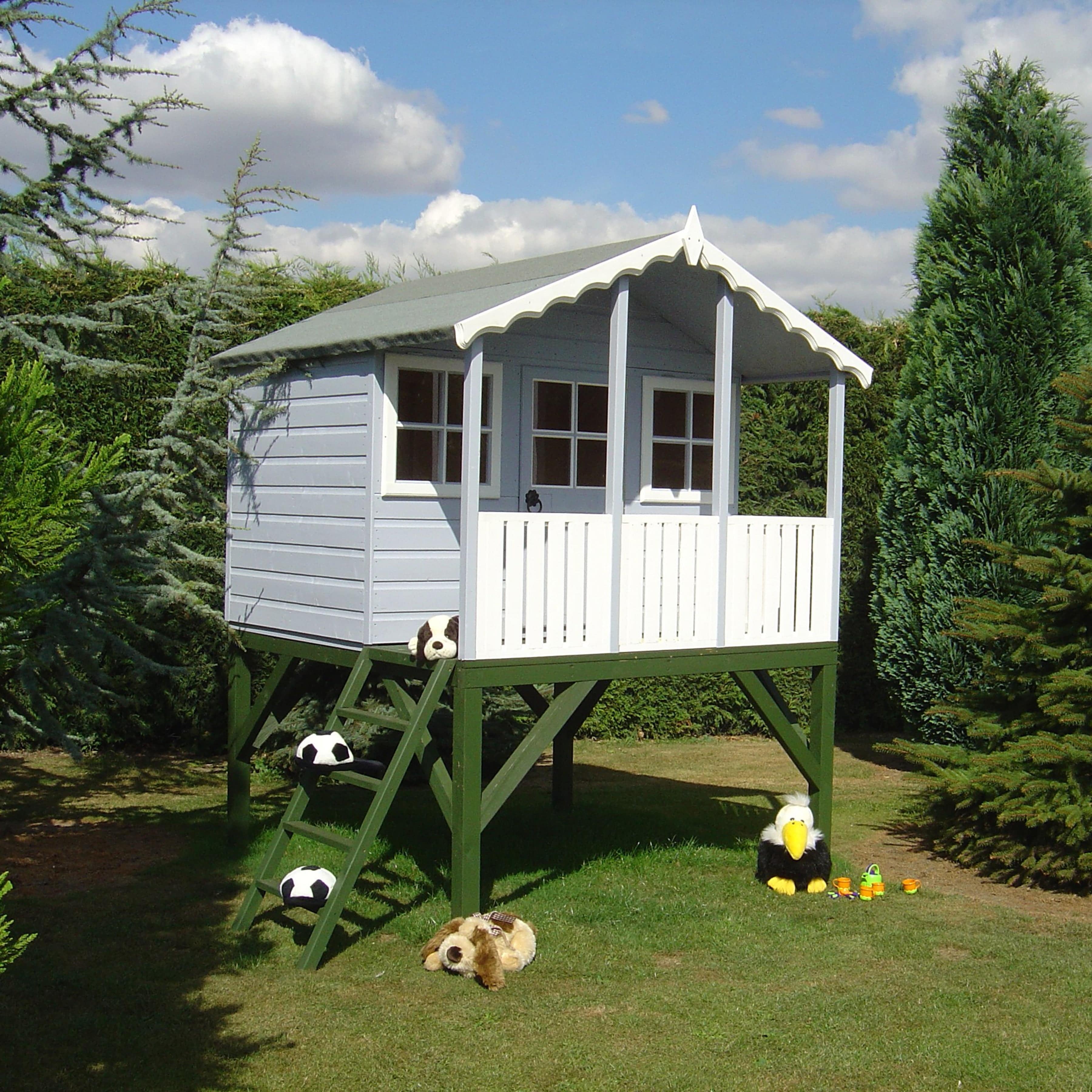 Shire 6x4 Stork Playhouse with Platform & Slide