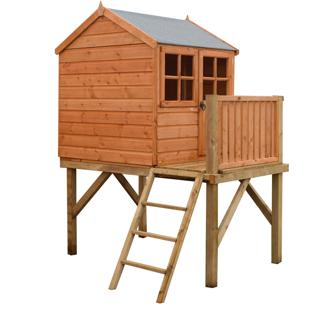 Shire 6 x 4 Bunny Playhouse with Platform & Slide