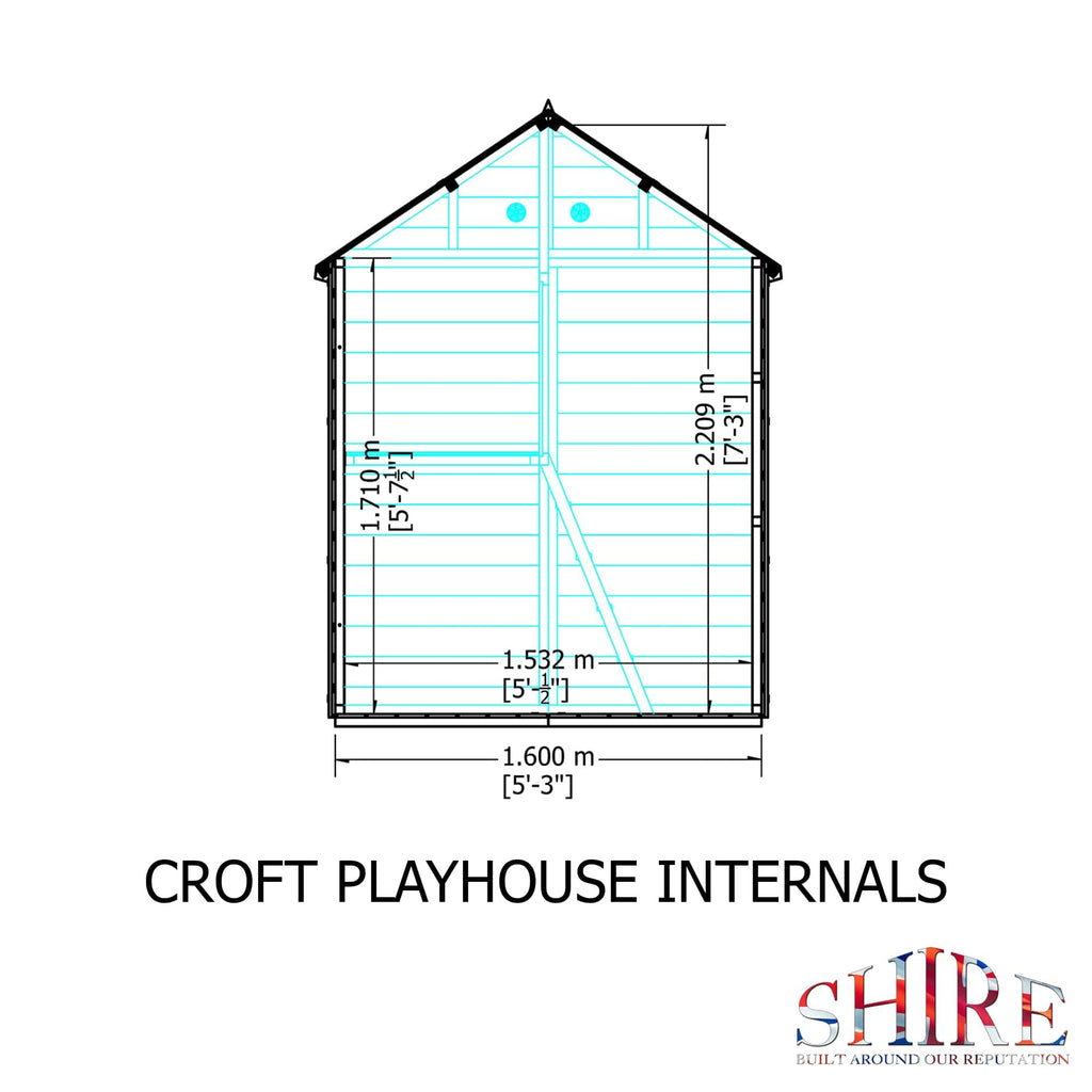 Shire 5 x 5 Croft Playhouse