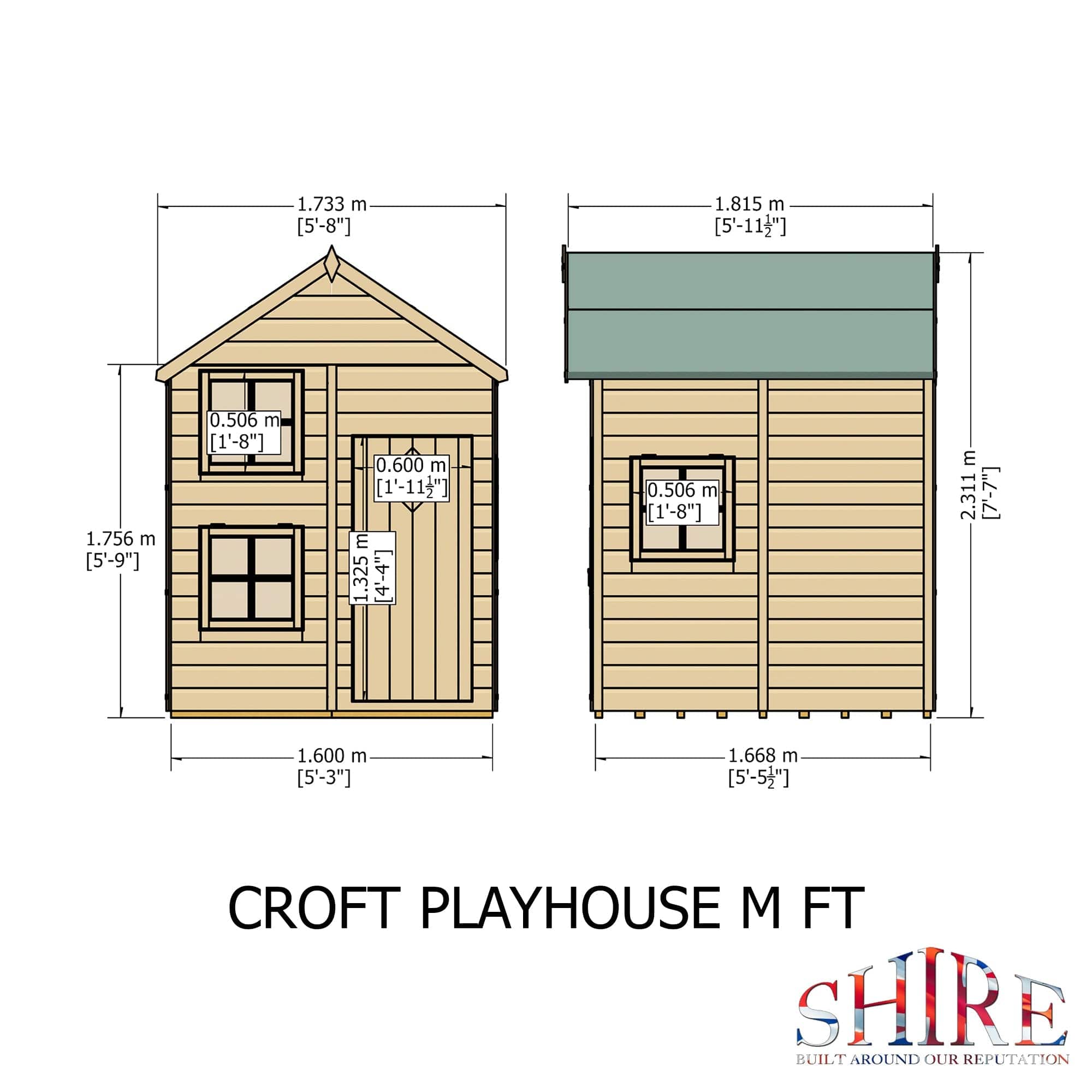 Shire 5 x 5 Croft Playhouse