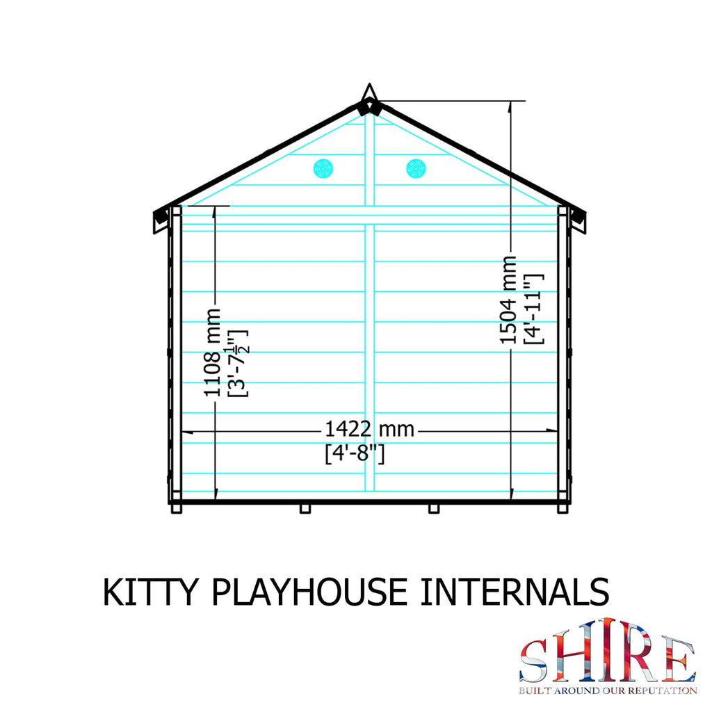 Shire Kitty Playhouse 5x4