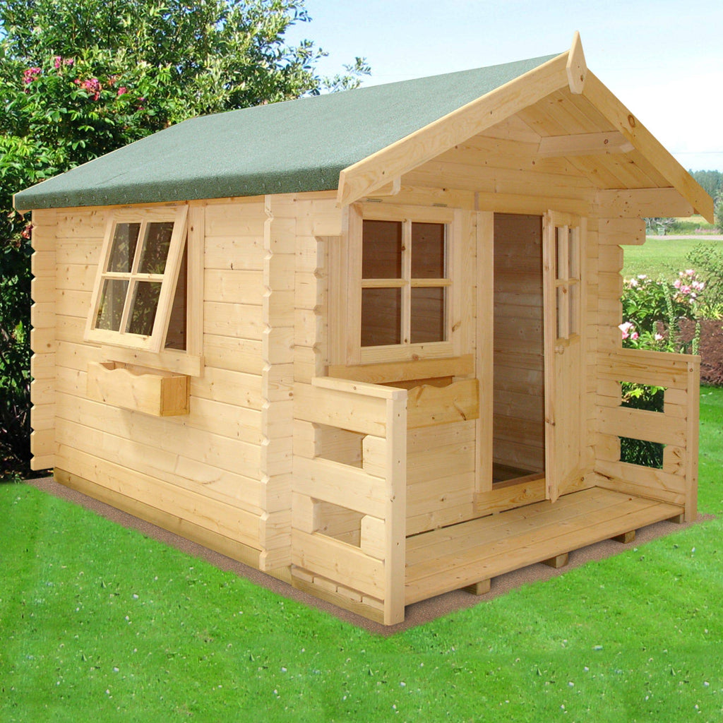 Shire 6 x 7 Salcey Mini Log Cabin Playhouse