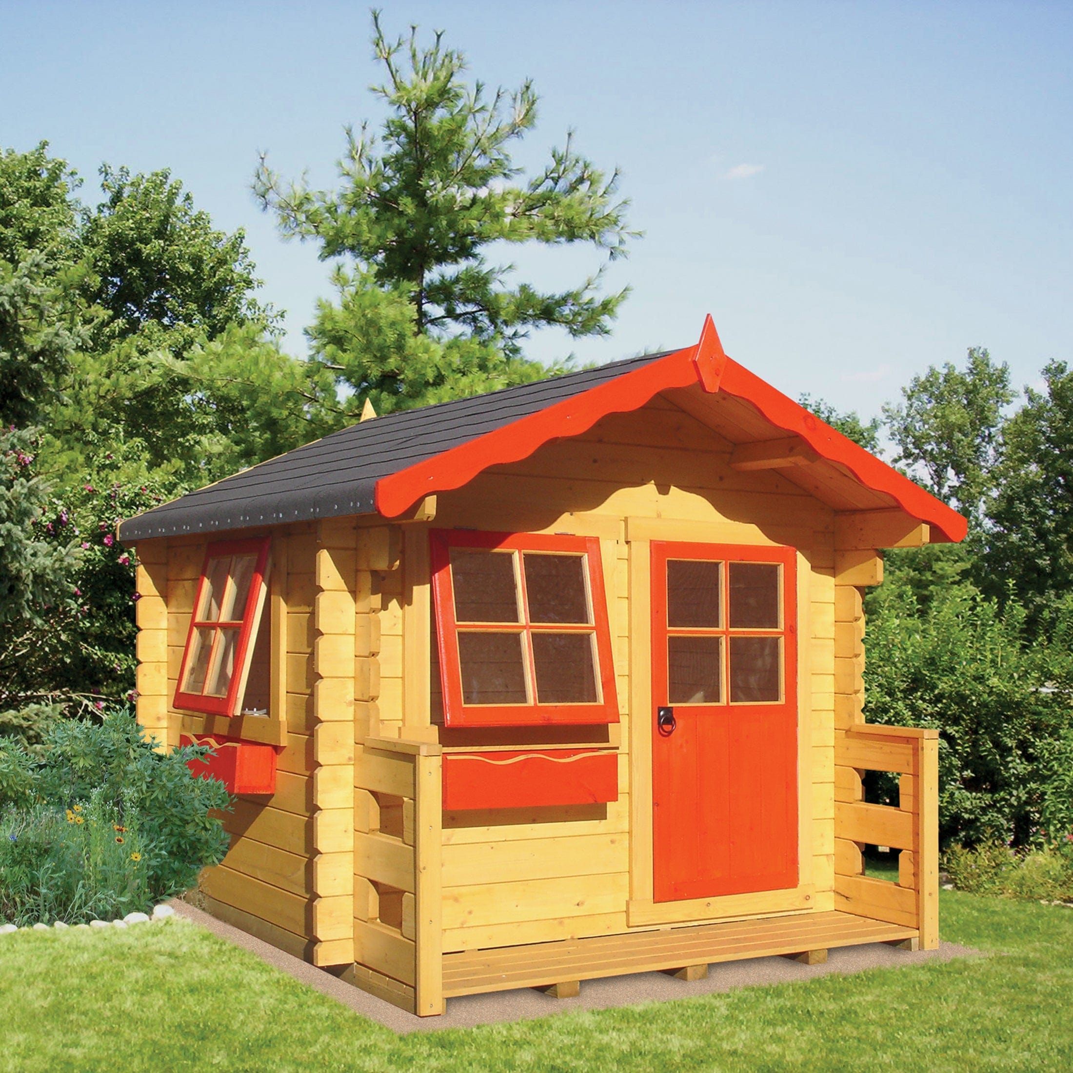 Shire 6 x 7 Salcey Mini Log Cabin Playhouse