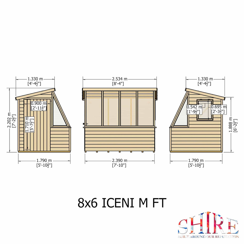 Shire Iceni 8x6 Potting Shed