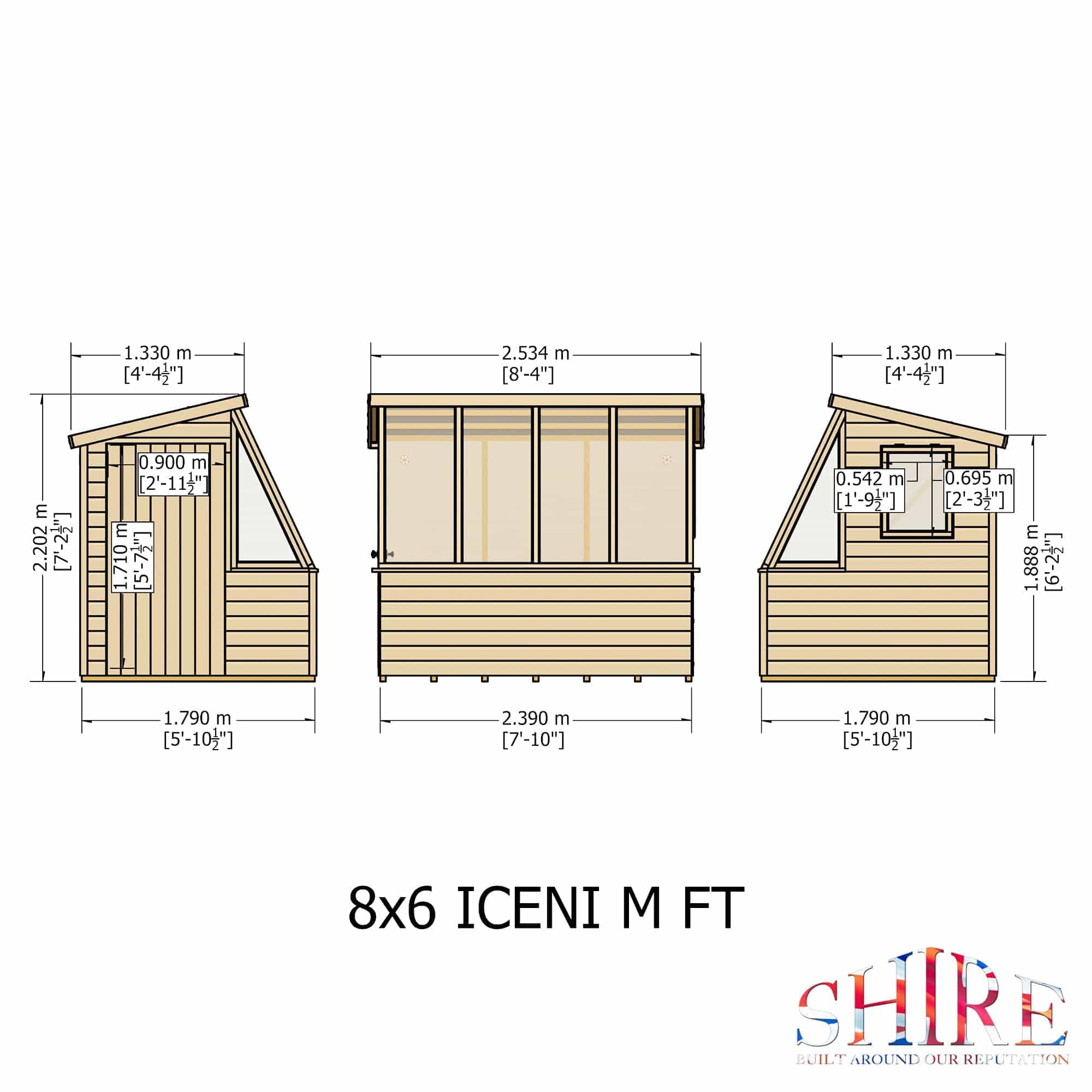 Shire Iceni 8x6 Potting Shed