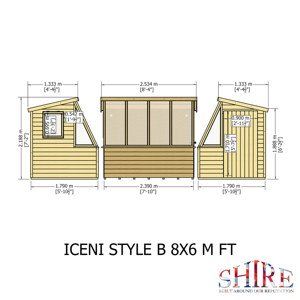 Shire Iceni 8x6 Potting Shed