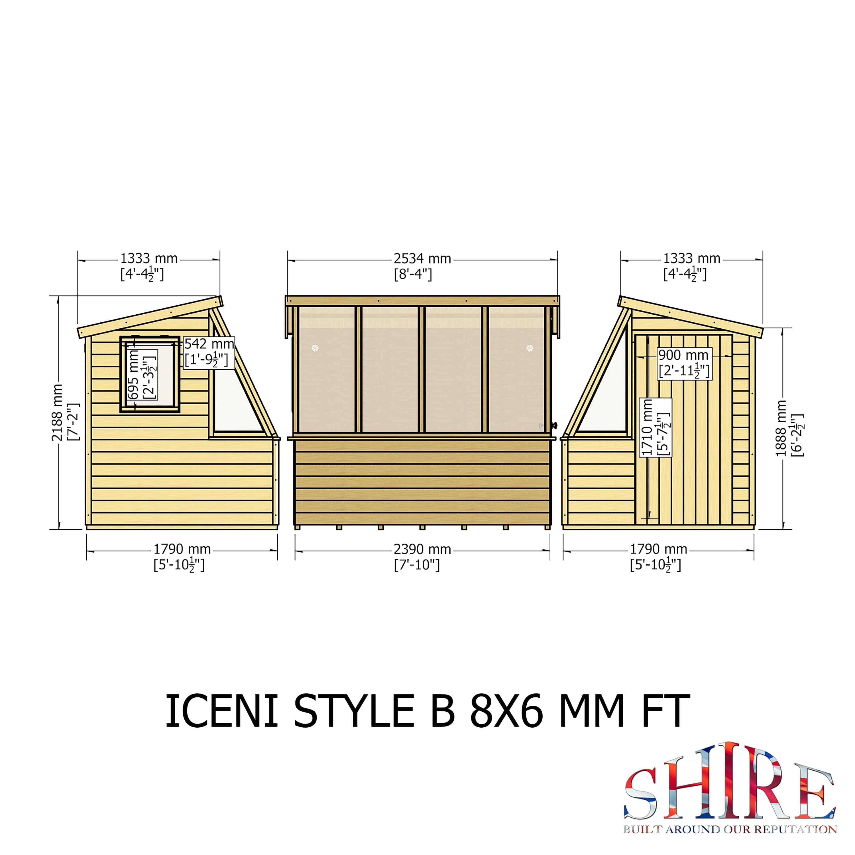 Shire Iceni 8x6 Potting Shed