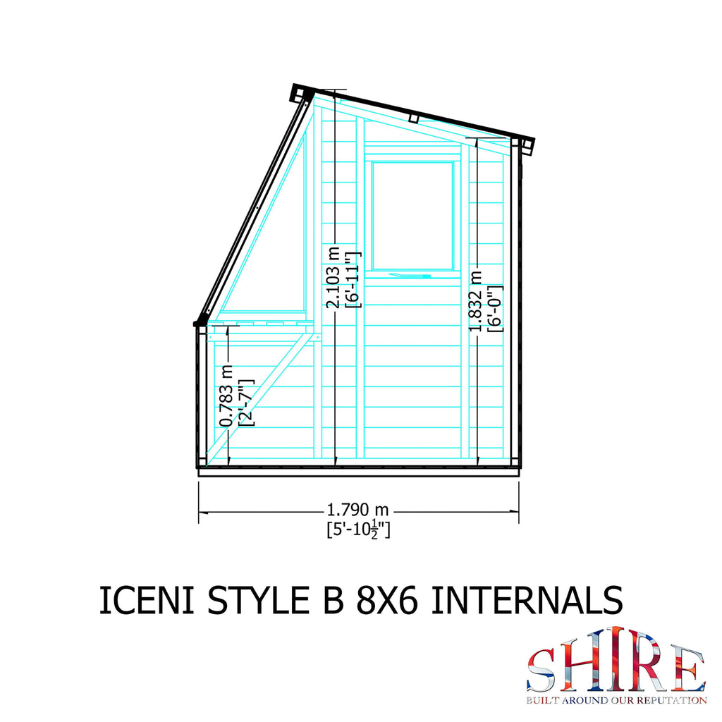 Shire Iceni 8x6 Potting Shed