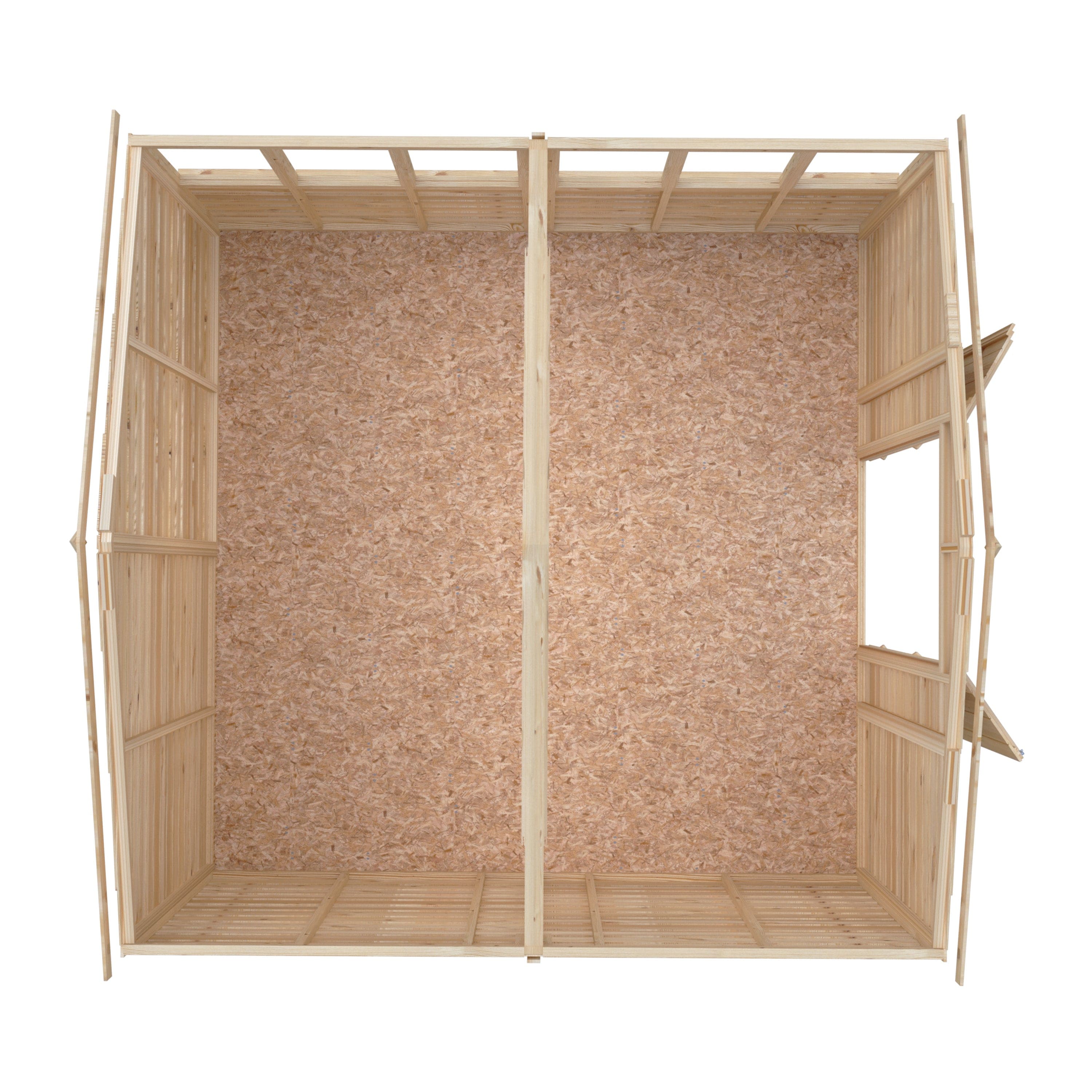 Shire 10x10 Overlap Shed Double Door With Windows