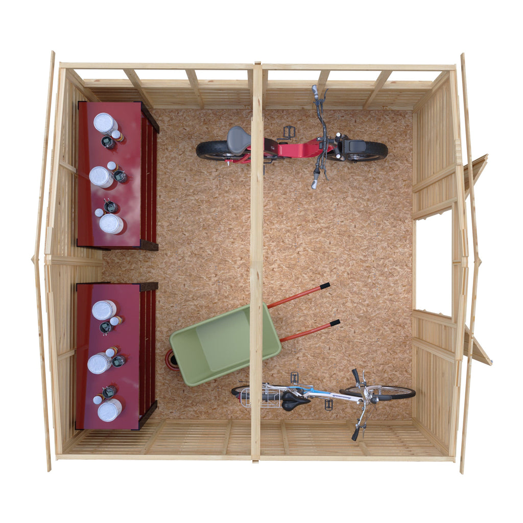 Shire 10x10 Overlap Shed Double Door With Windows