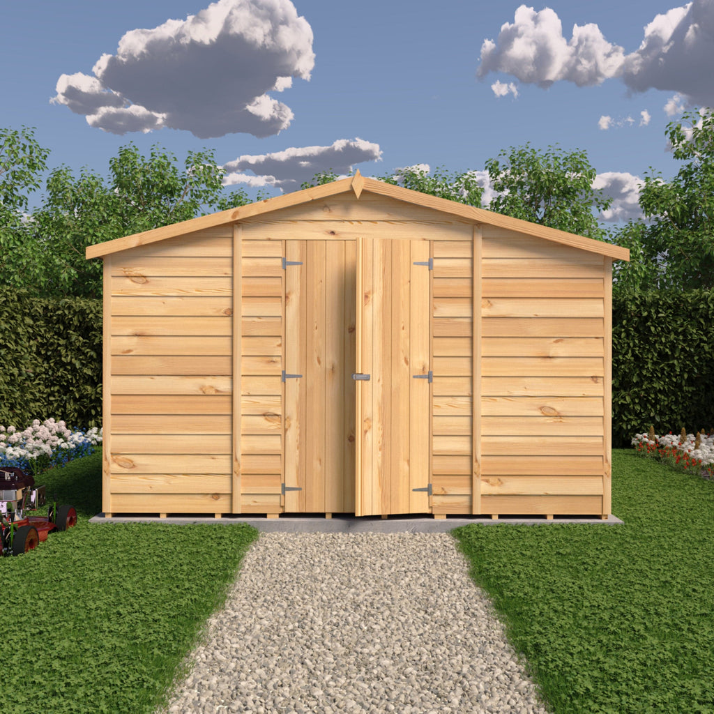 Shire 10x10 Overlap Shed Double Door With Windows