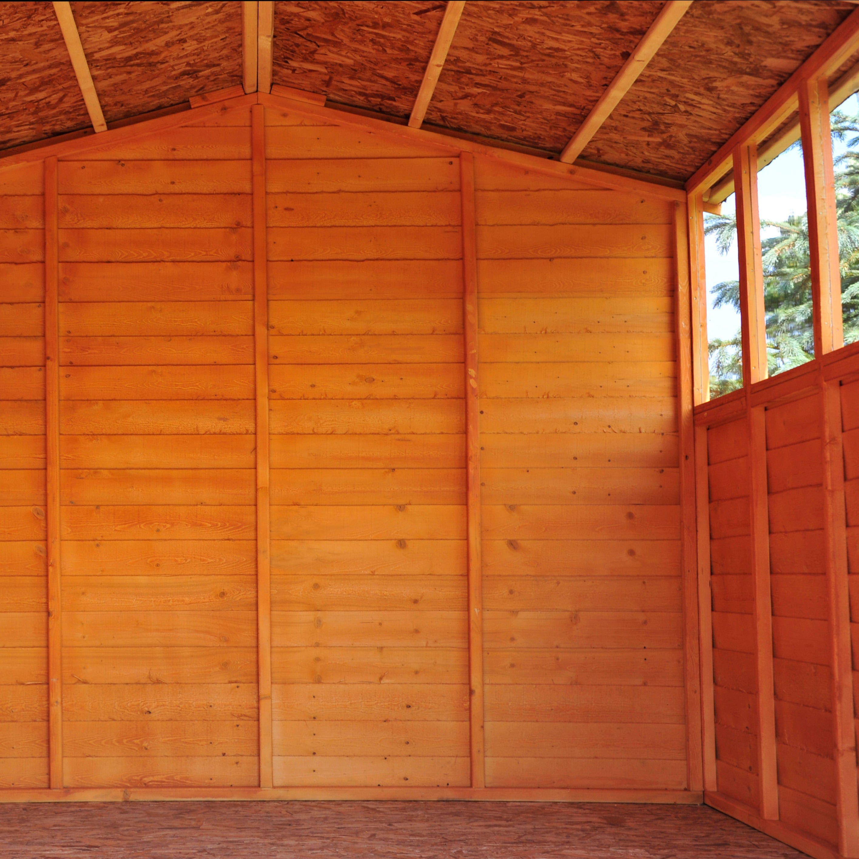 Shire 10x20 Overlap Shed with Windows - Dip Treated