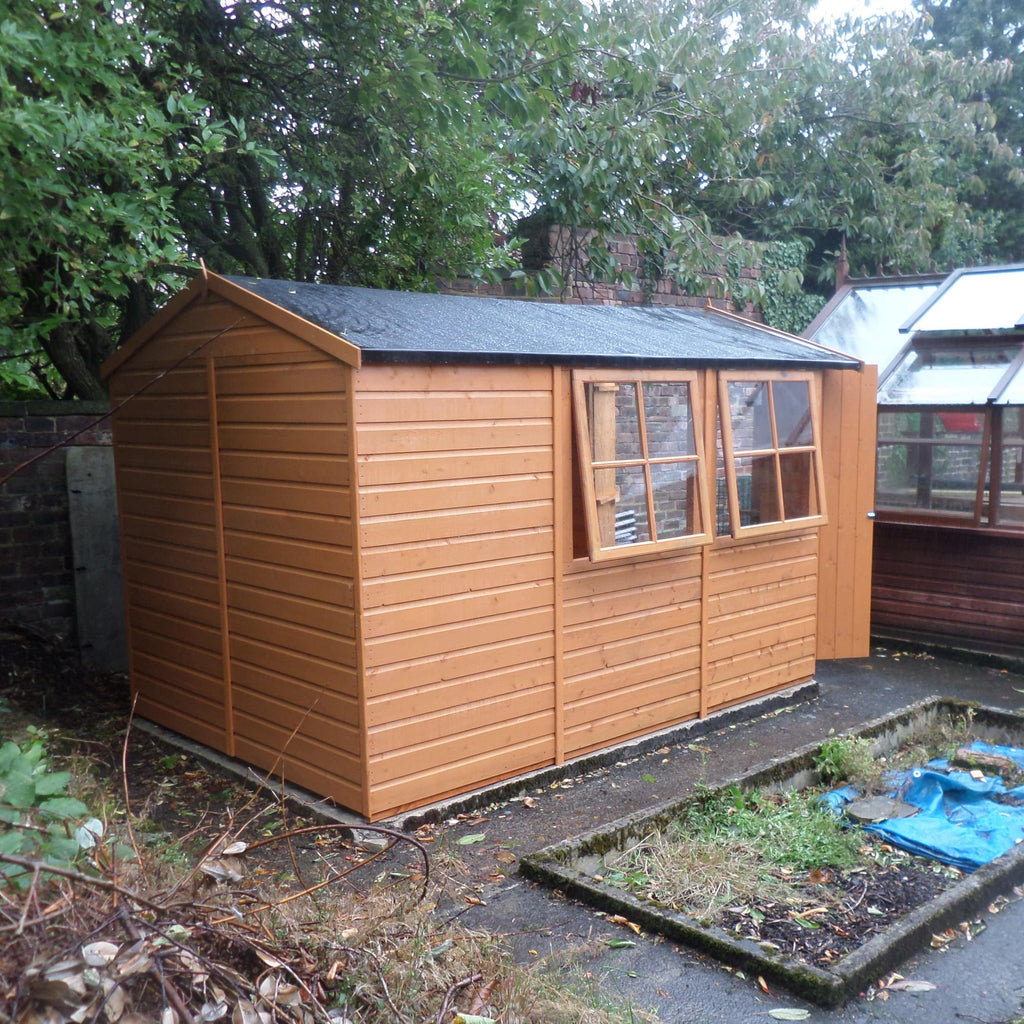 Shire 10x7 Guernsey Shed Double Door Apex Workshop