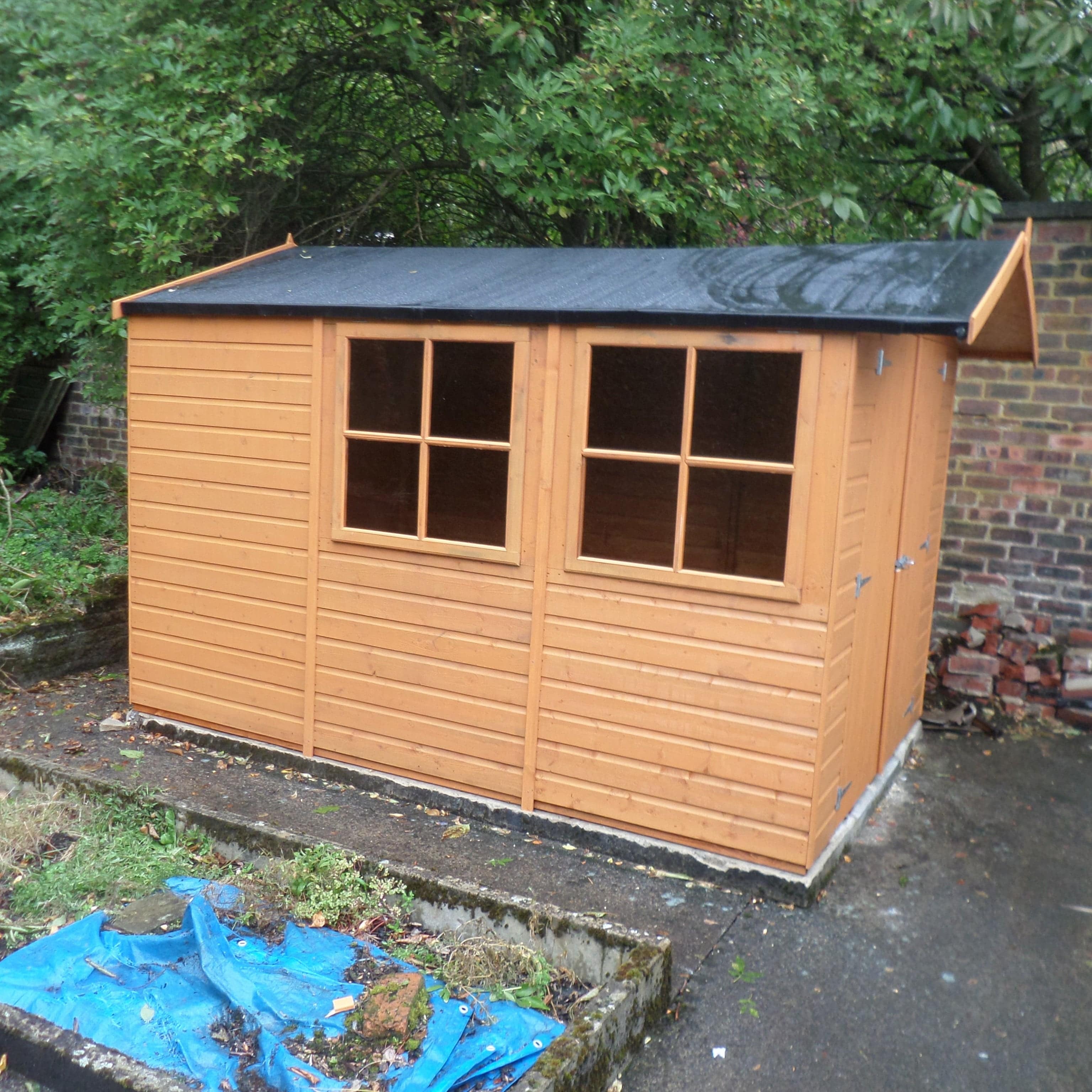 Shire 10x7 Guernsey Shed Double Door Apex Workshop
