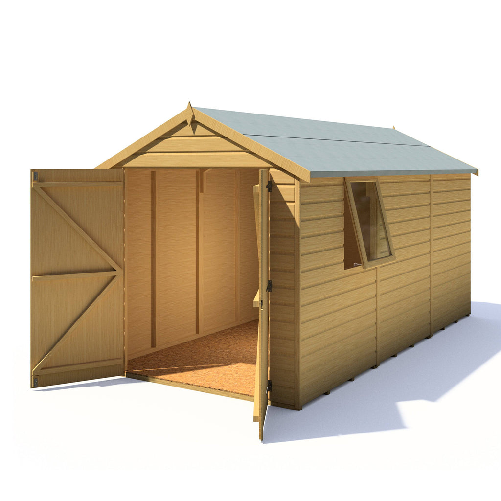 Shire 12x6 Warwick Shed Apex Double Door