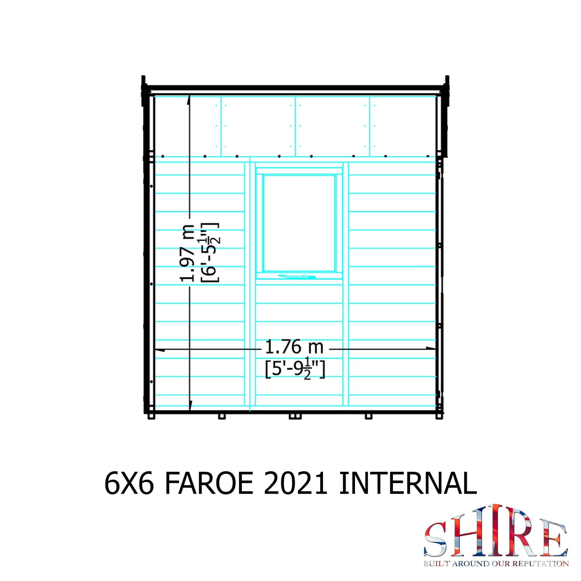 Shire 6x6 Faroe Shiplap Shed