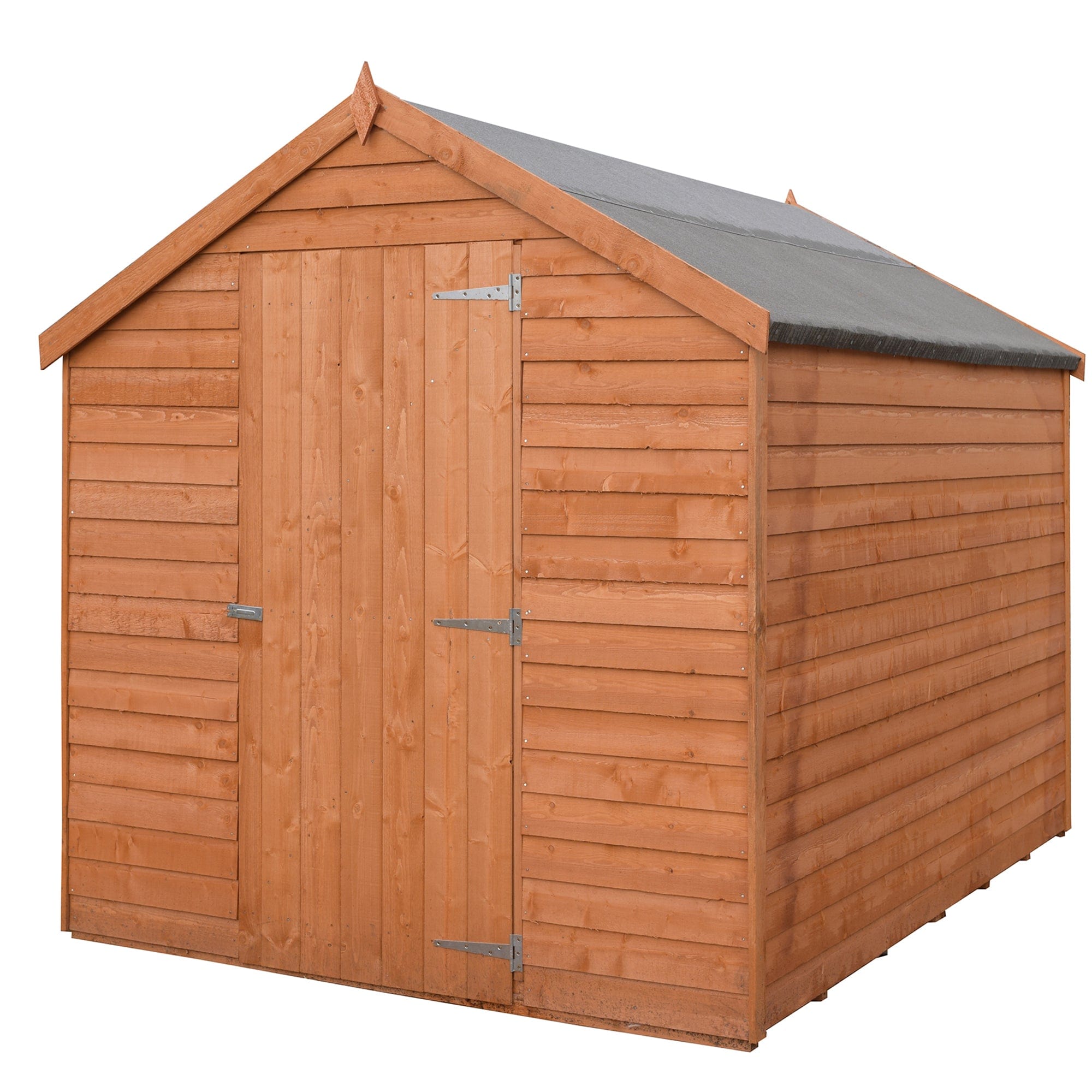 Shire 8x6 Overlap Dip Treated Single Door Windowless Shed