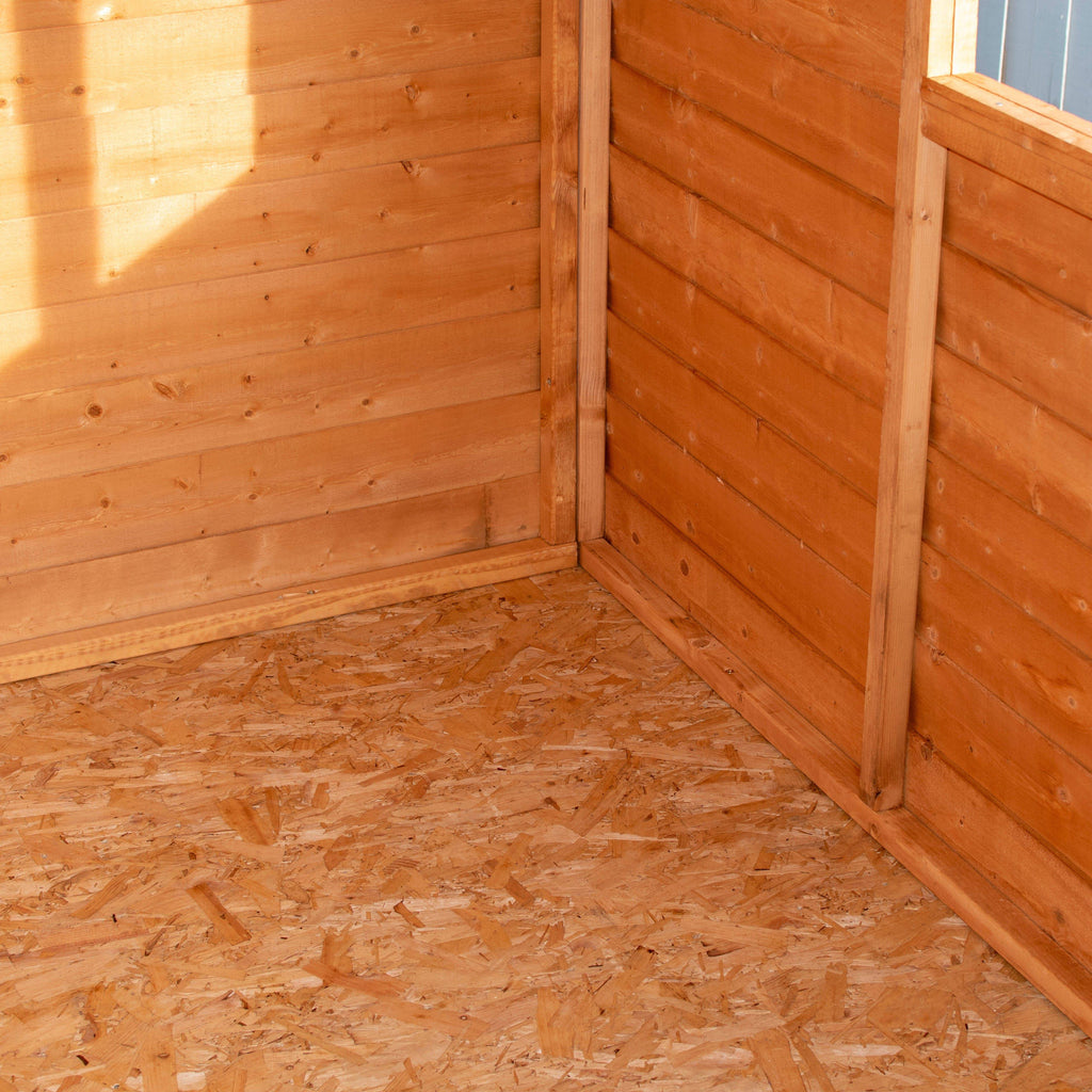 Shire 8x6 Overlap Shed Dip Treated With Windows