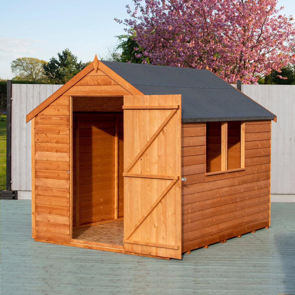 Shire 8x6 Overlap Shed Dip Treated With Windows
