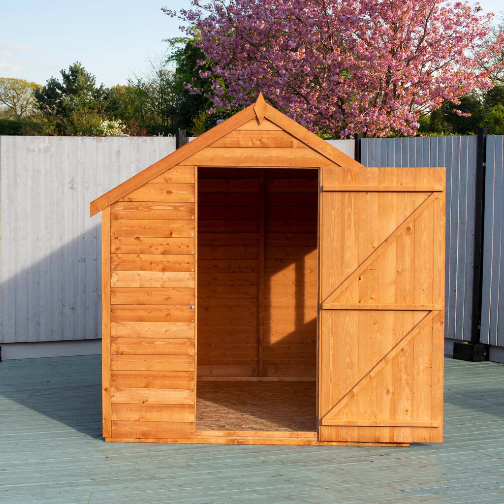Shire 8x6 Overlap Shed Dip Treated With Windows