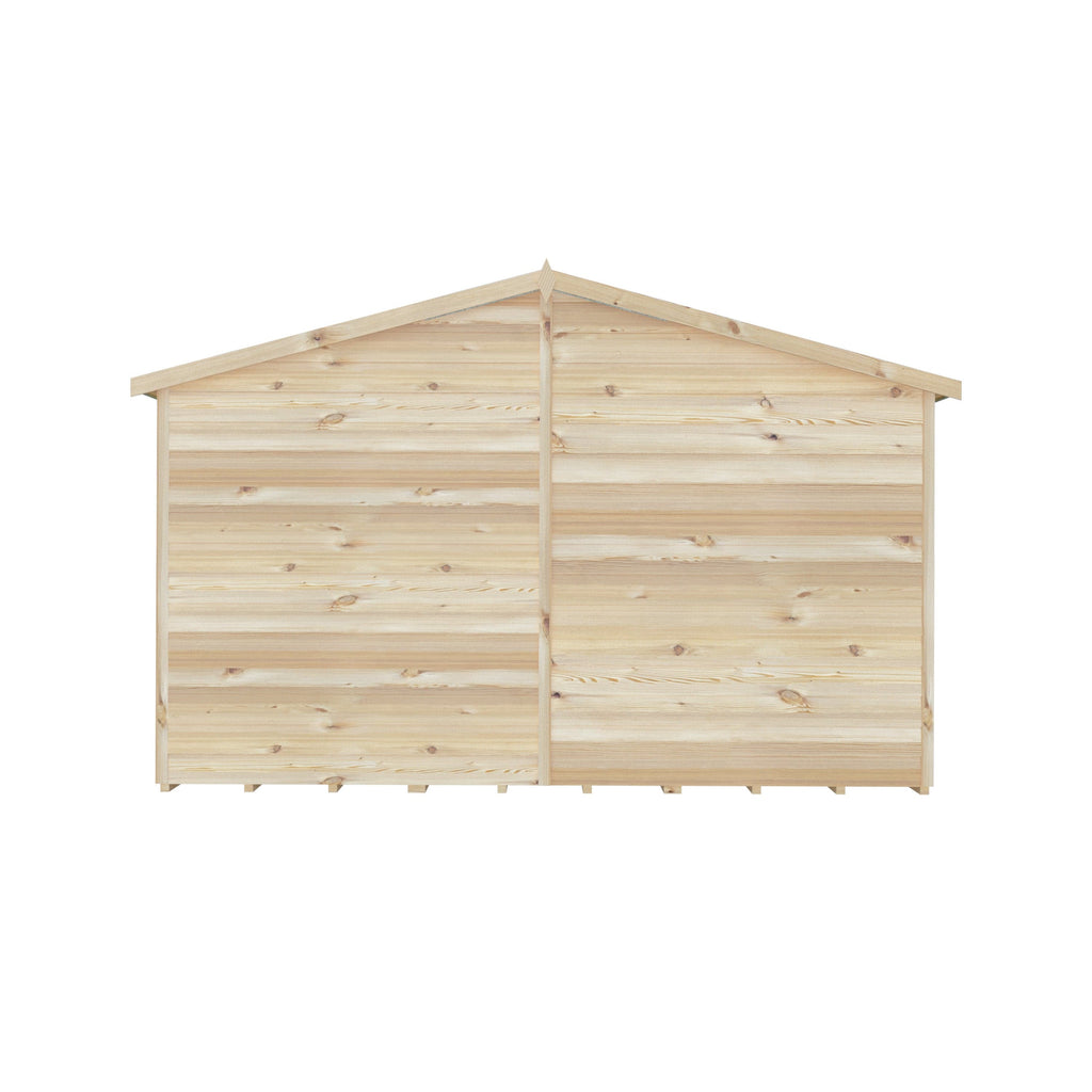 Shire Overlap Double Door Shed - 10x15ft