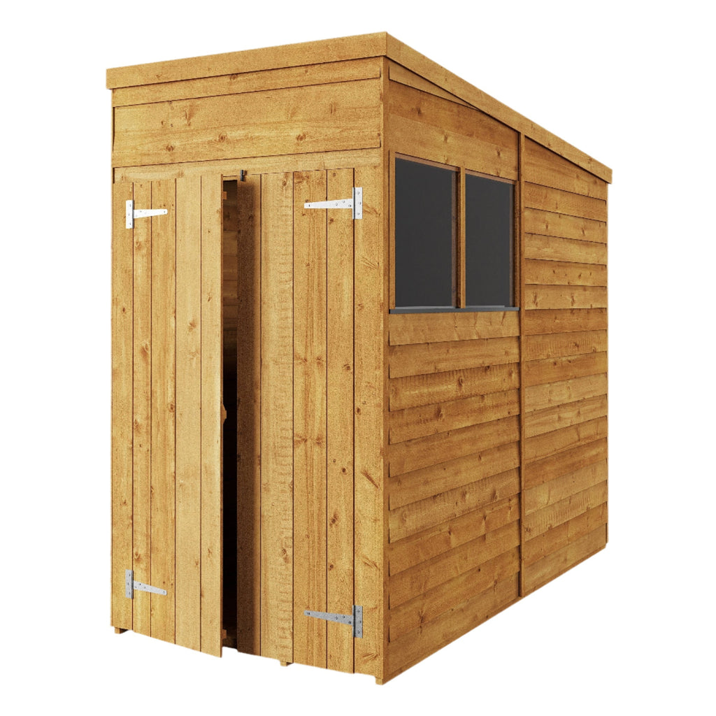 Store More 4 x 8 Pressure Treated Overlap Pent Shed