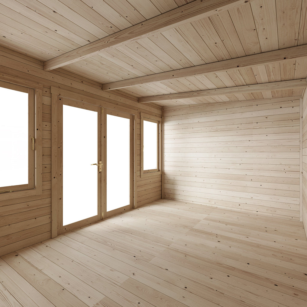 Store More Ashley Pent Log Cabin Garden Room - 4x3m