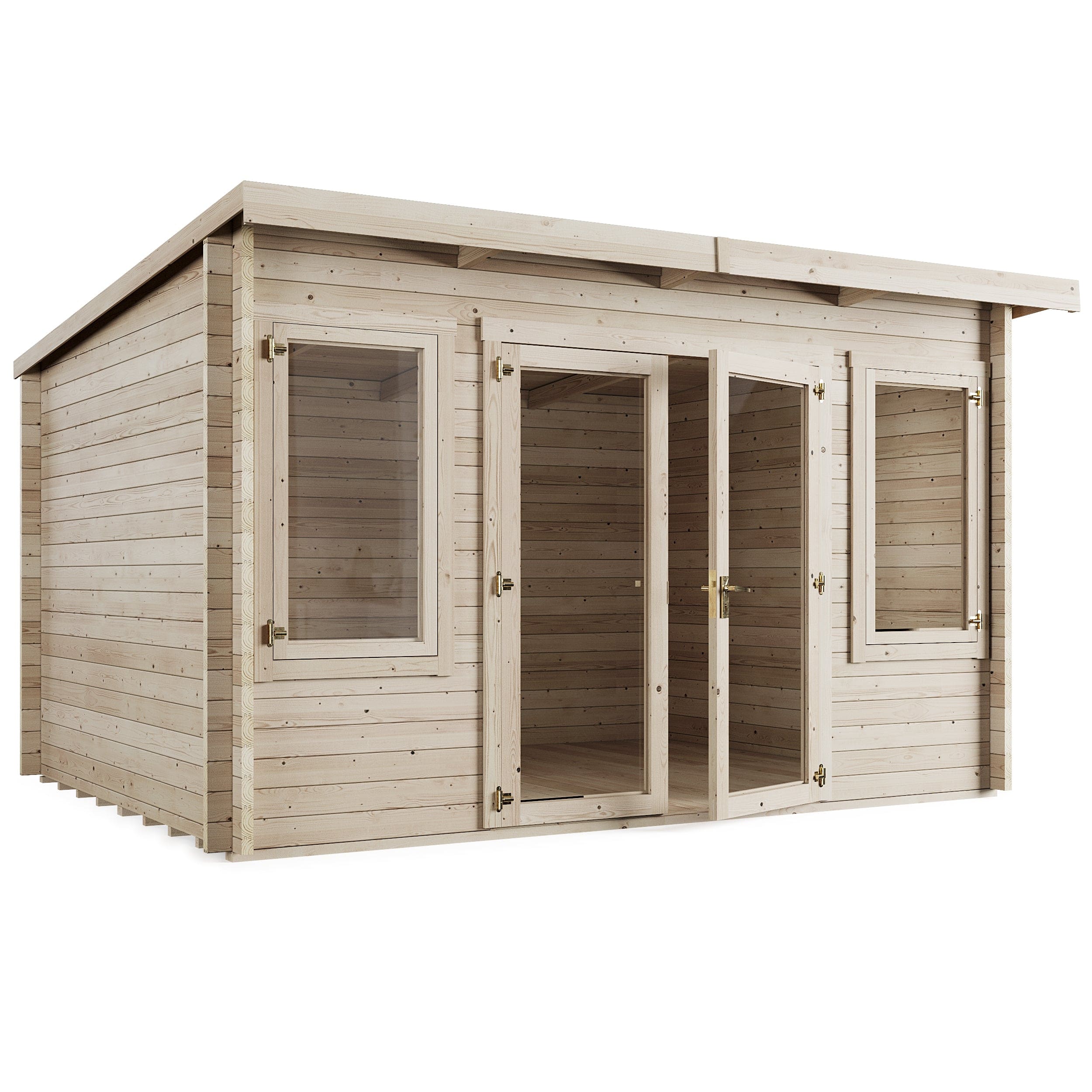 Store More Ashley Pent Log Cabin Garden Room - 4x3m