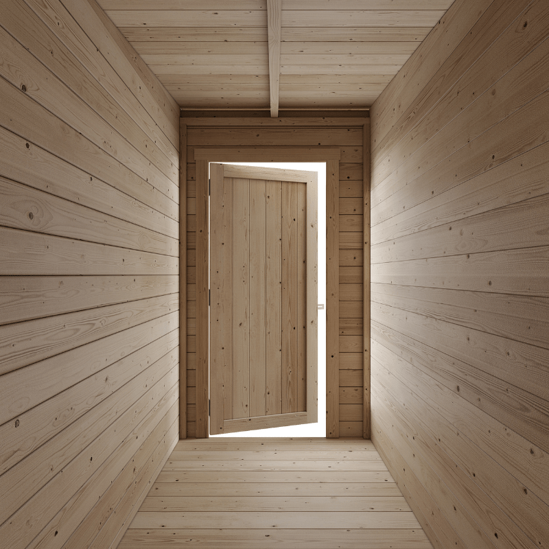 Store More Darton 14 x 8 Pent Log Cabin Summerhouse with Side Store - Pressure Treated