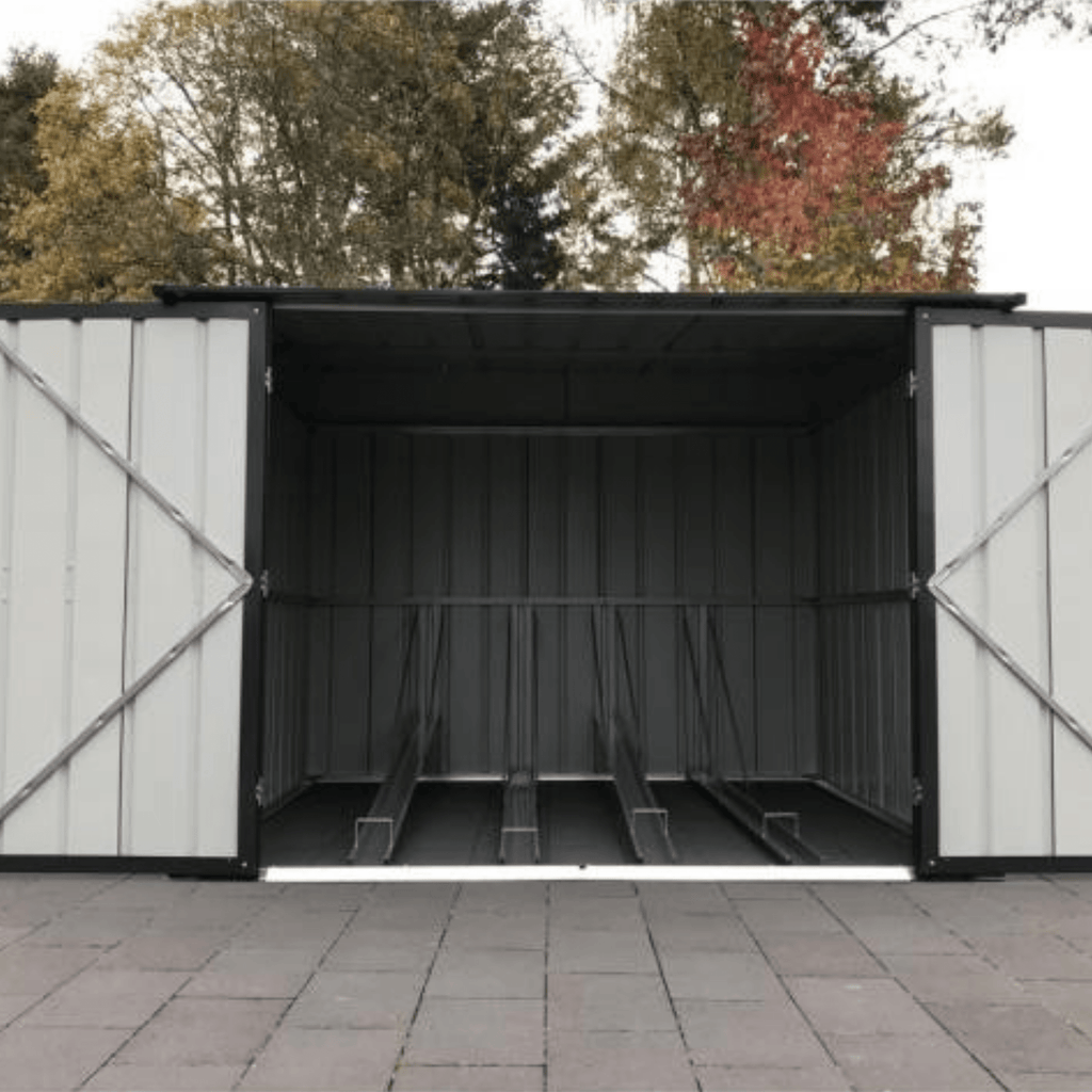 Globel 6x6ft Bicycle Storage - Anthracite Grey
